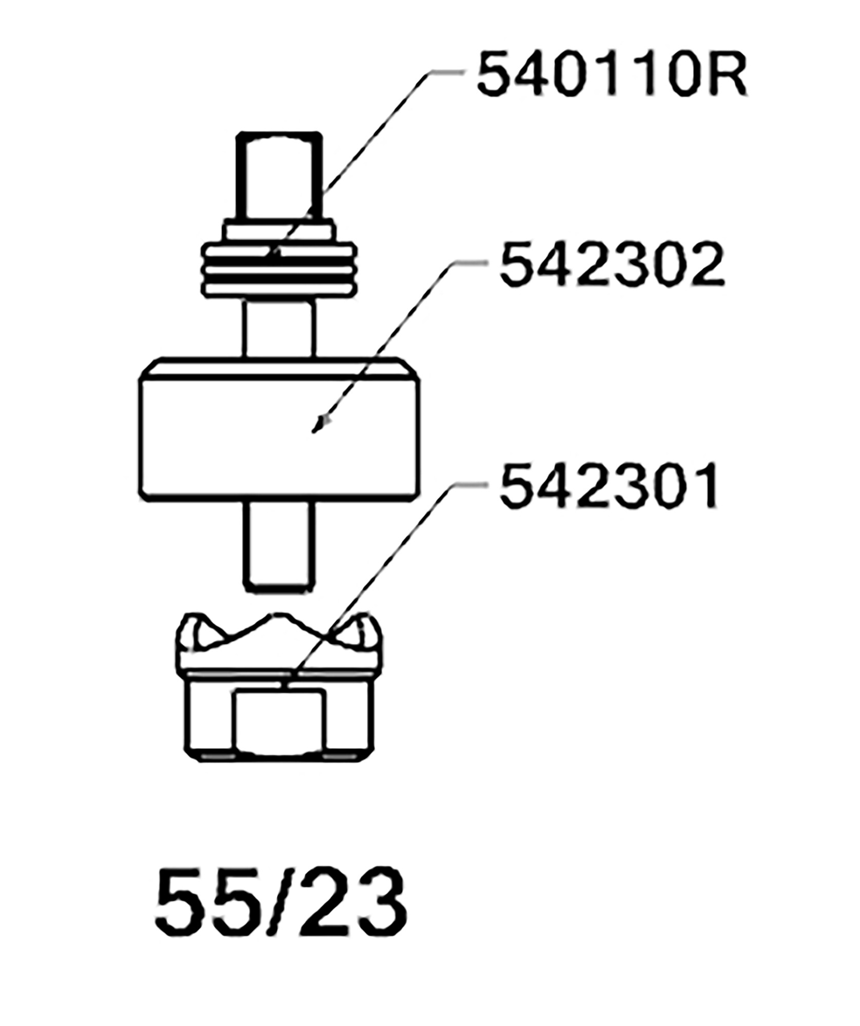 PERFORADOR REDONDO PARA CHAPA  CON RODAMIENTO FORZA SERIE 55